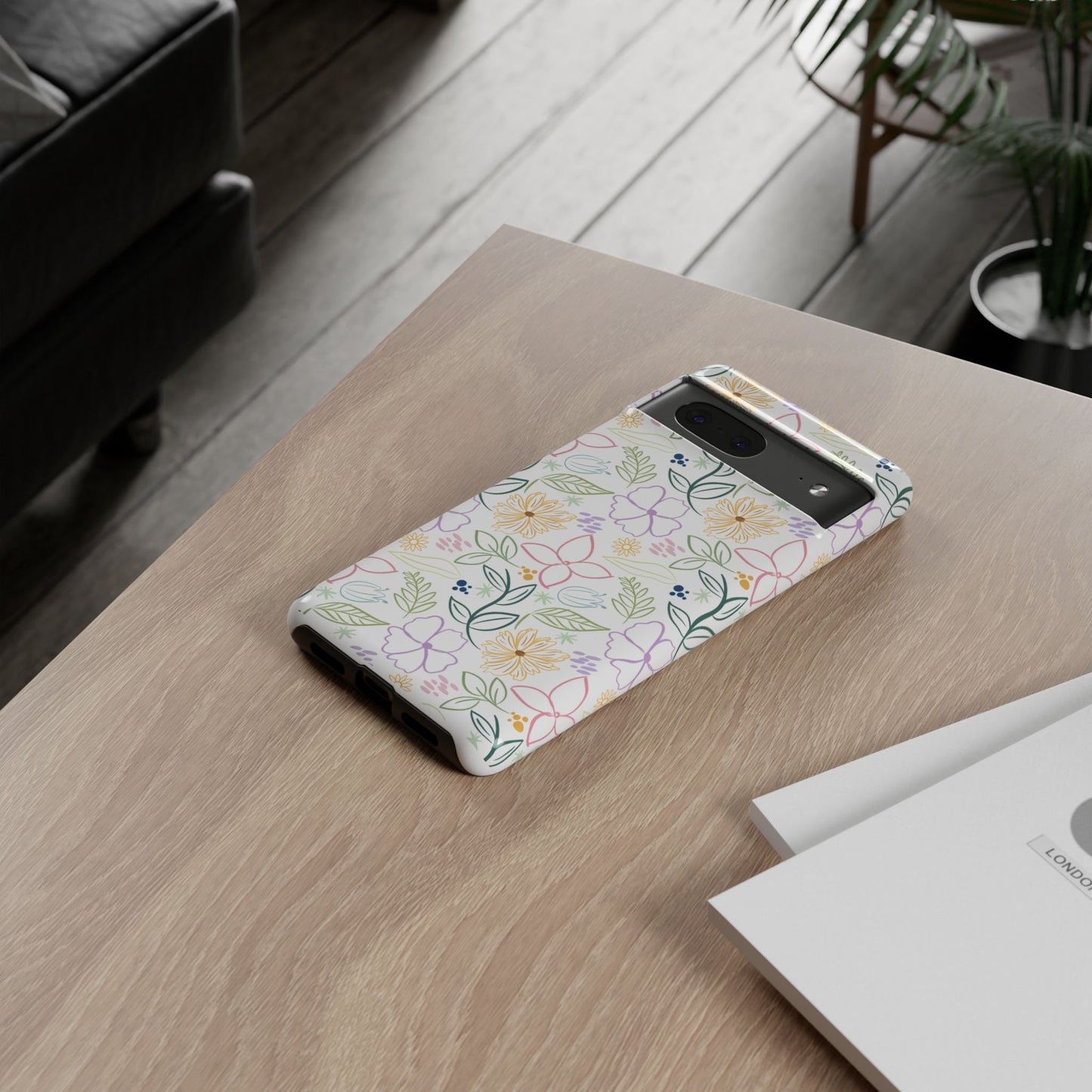 Floral Pastel Phone Case — Delicate Garden Pattern for Samsung & iPhone