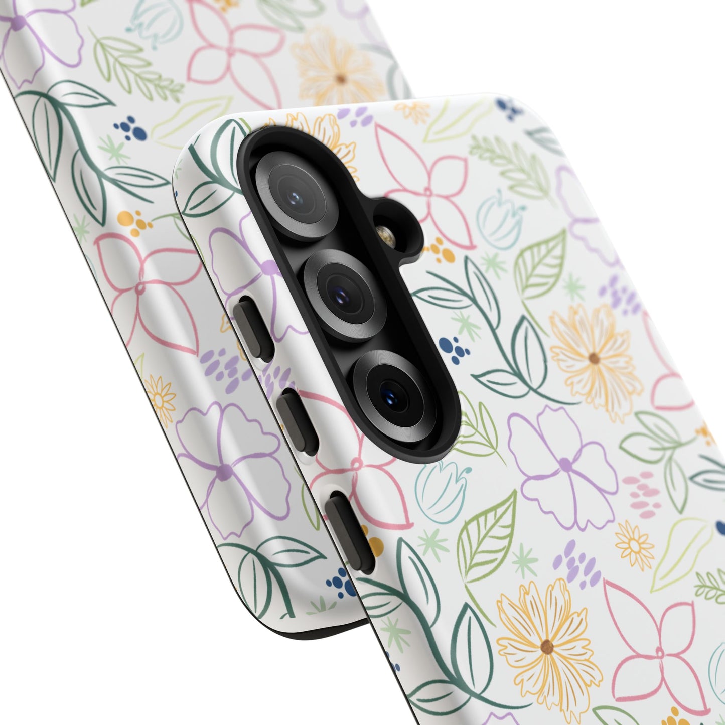 Floral Pastel Phone Case — Delicate Garden Pattern for Samsung & iPhone