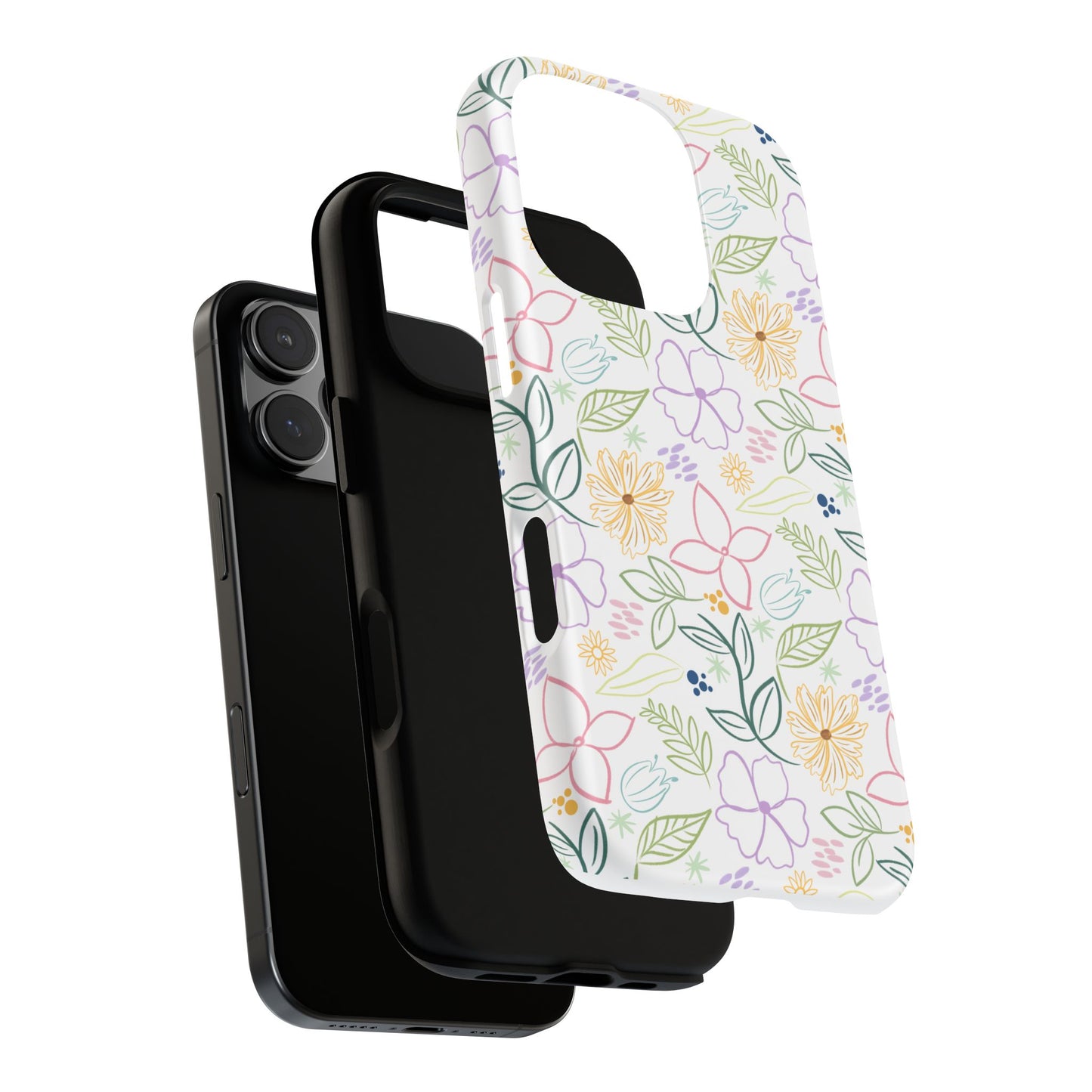 Floral Pastel Phone Case — Delicate Garden Pattern for Samsung & iPhone