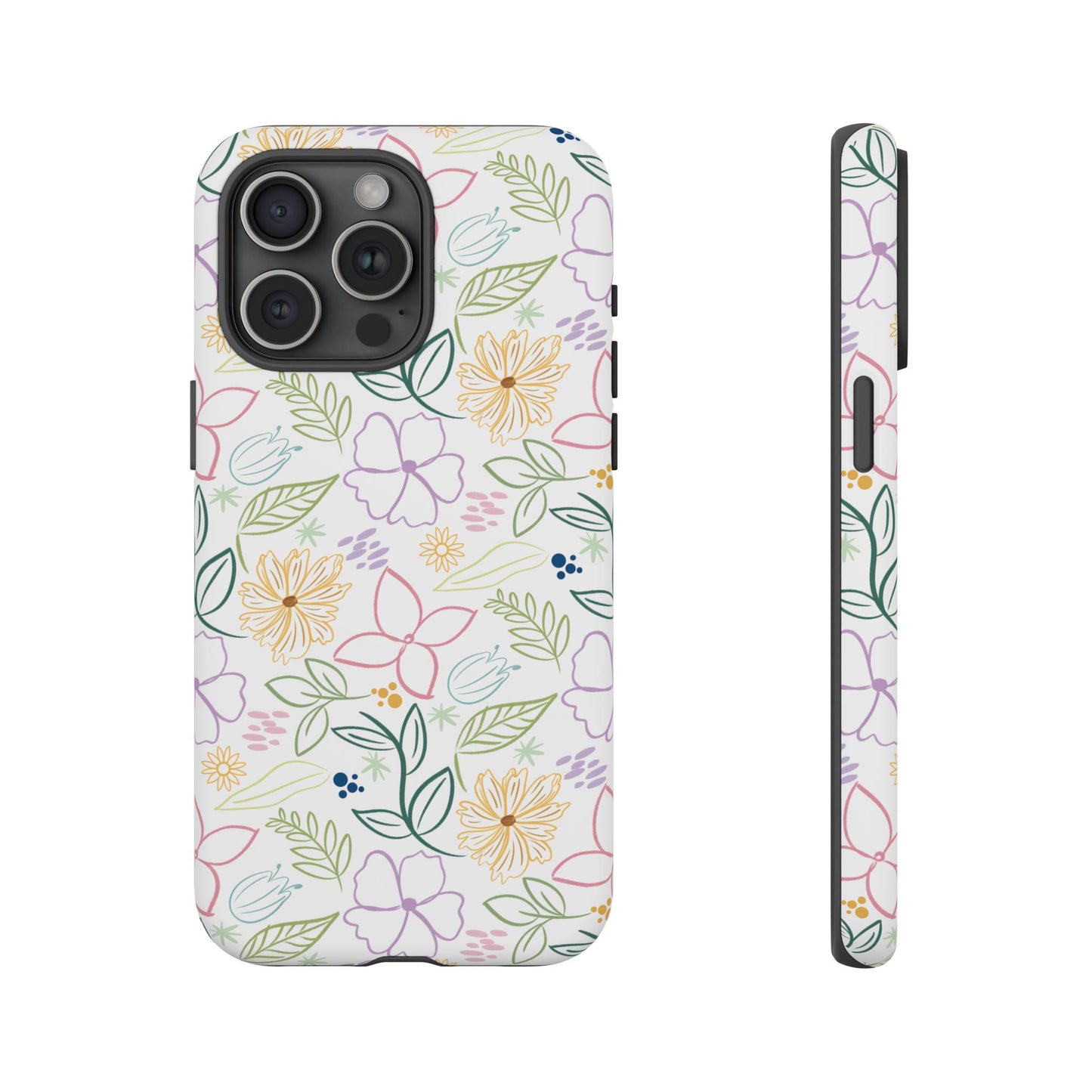 Pastel Floral Pattern Tough Case | Phone Protection, Spring Flowers