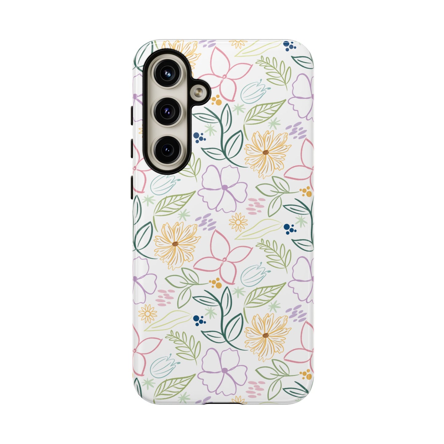Pastel Floral Pattern Tough Case | Phone Protection, Spring Flowers