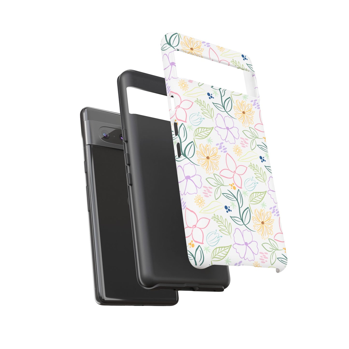 Floral Pastel Phone Case — Delicate Garden Pattern for Samsung & iPhone