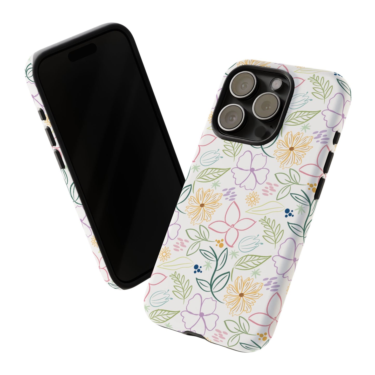 Pastel Floral Pattern Tough Case | Phone Protection, Spring Flowers