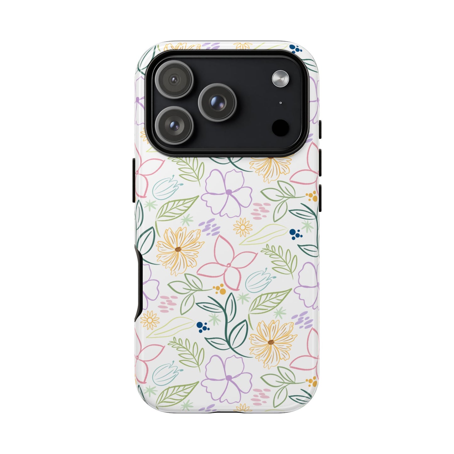 Floral Pastel Phone Case — Delicate Garden Pattern for Samsung & iPhone