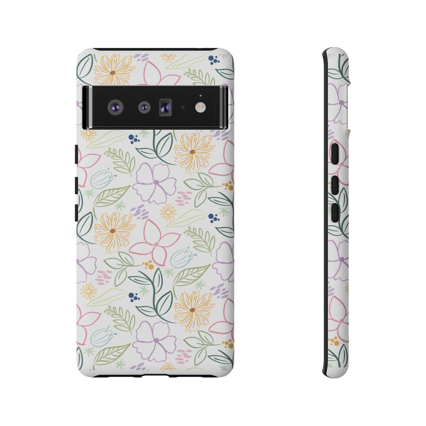 Pastel Floral Pattern Tough Case | Phone Protection, Spring Flowers