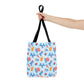Patriotic Summer Icons tote bag | 4th of July fireworks, popsicles, cupcakes