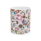Cozy Hobbies Pattern Ceramic Mug | 11oz 15oz