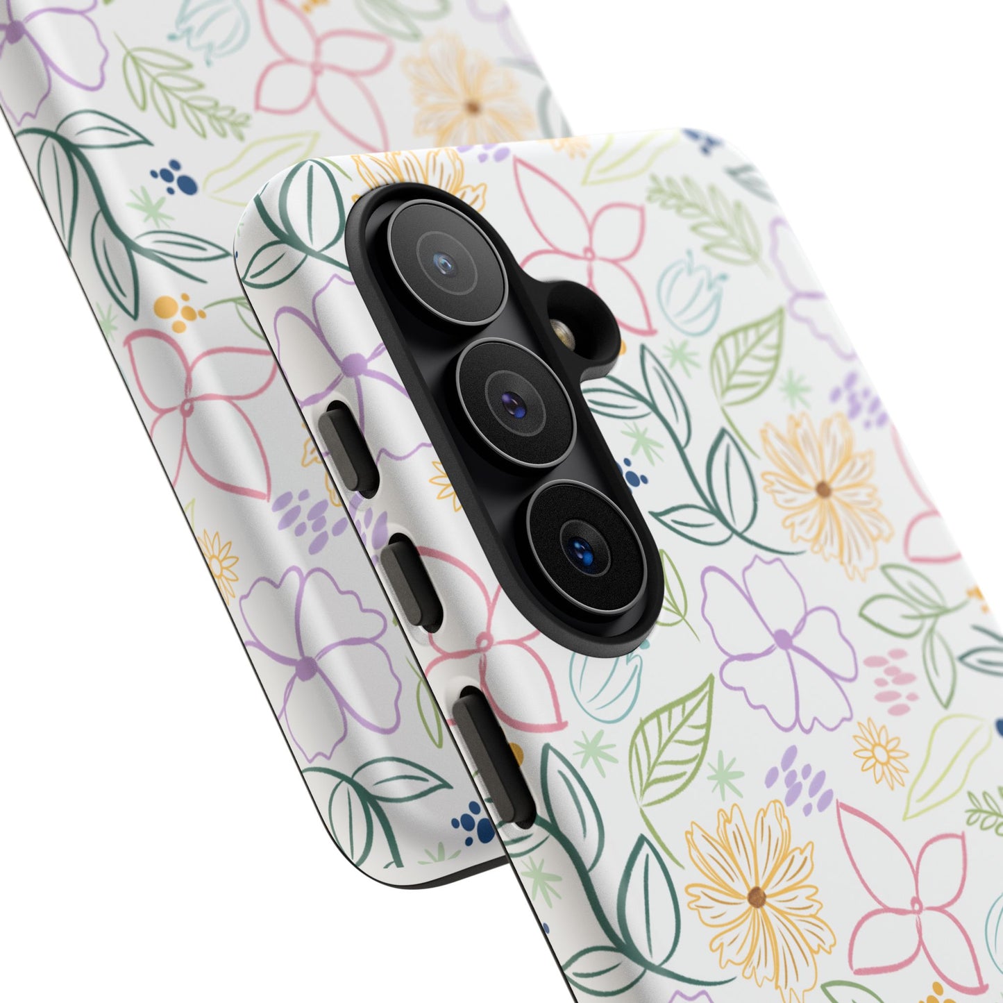 Floral Pastel Phone Case — Delicate Garden Pattern for Samsung & iPhone
