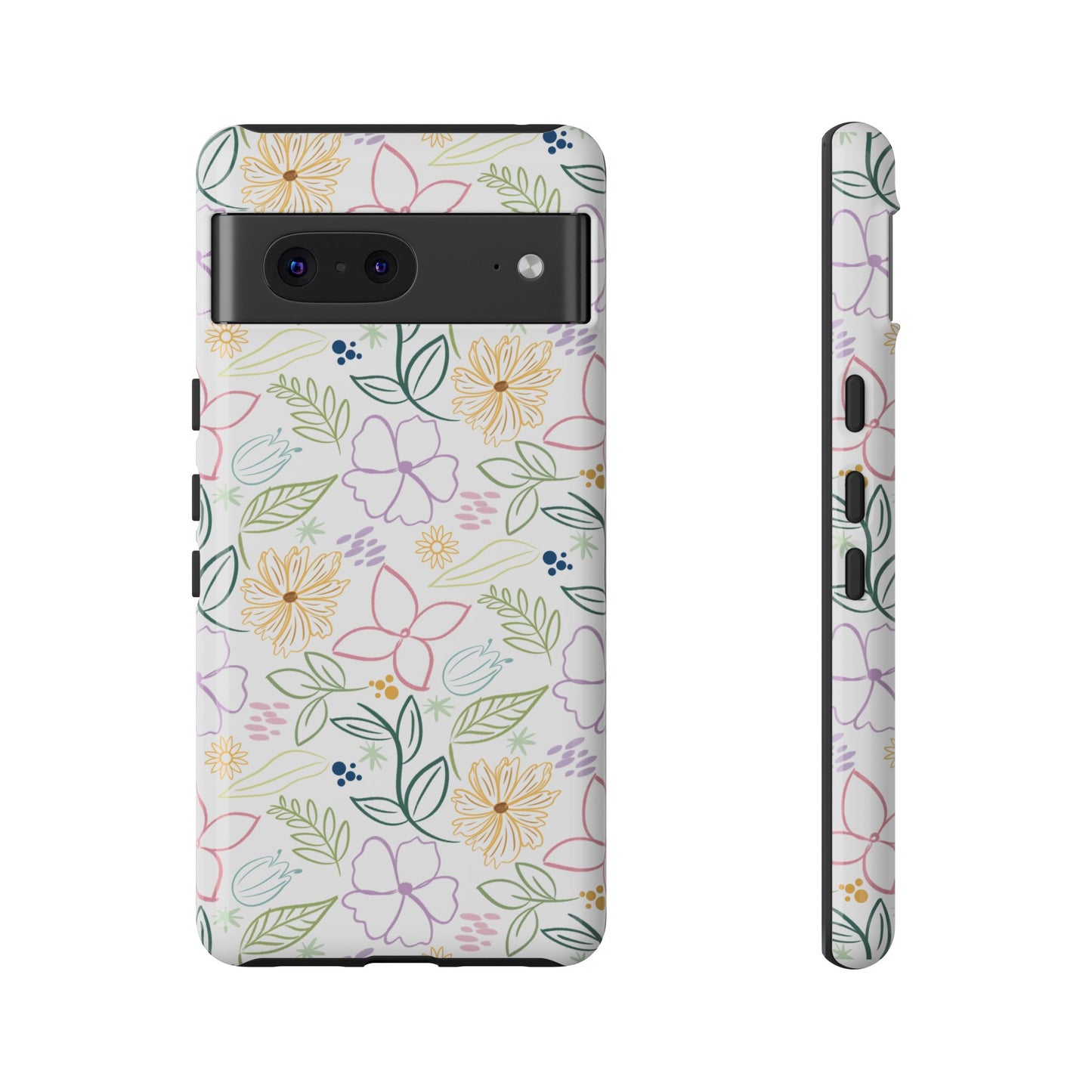 Pastel Floral Pattern Tough Case | Phone Protection, Spring Flowers