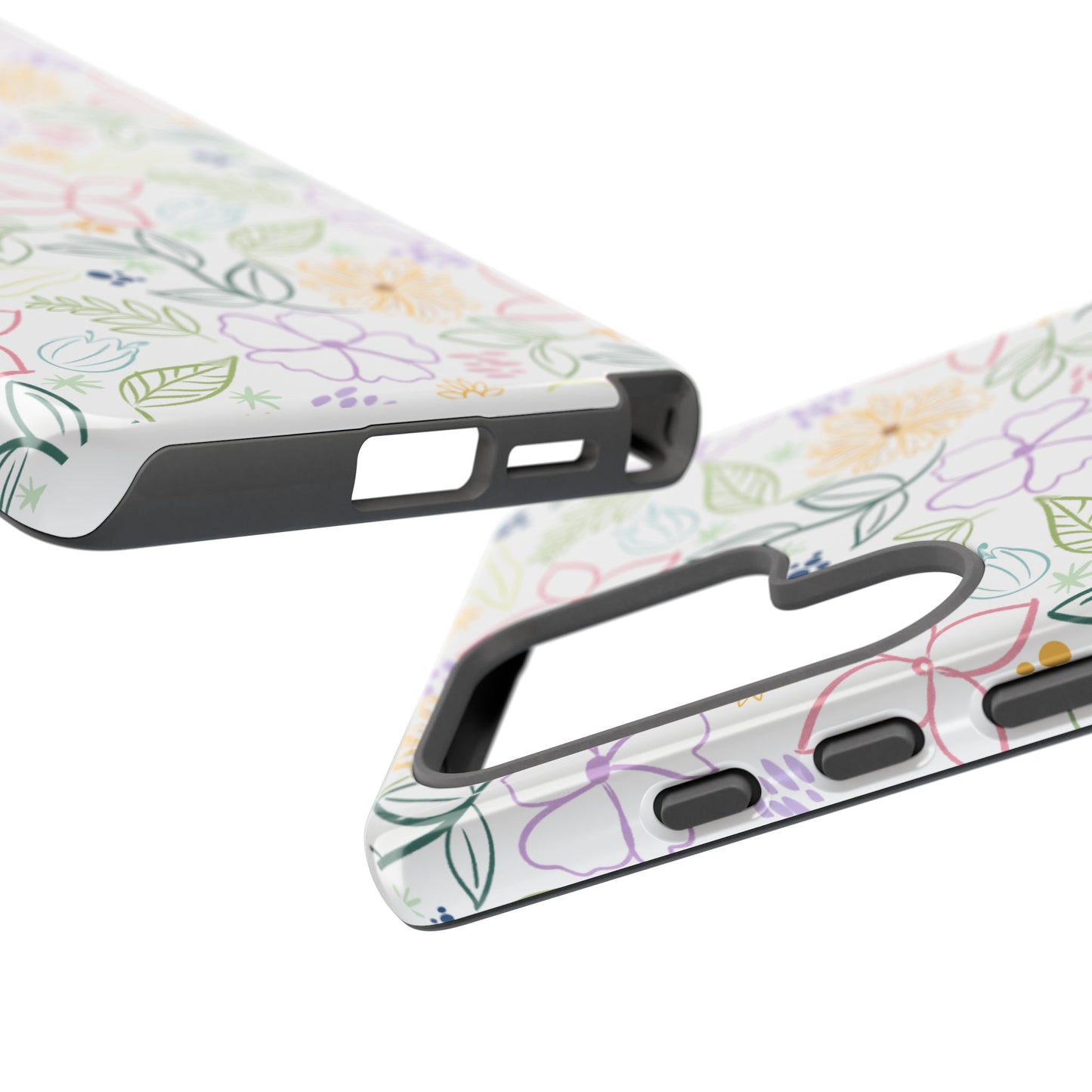 Floral Pastel Phone Case — Delicate Garden Pattern for Samsung & iPhone