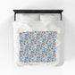Coffee and Pastries Pattern Velveteen Plush Blanket | Stars Hollow Gilmore Girls Inspired