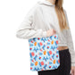 Patriotic Summer Icons tote bag | 4th of July fireworks, popsicles, cupcakes