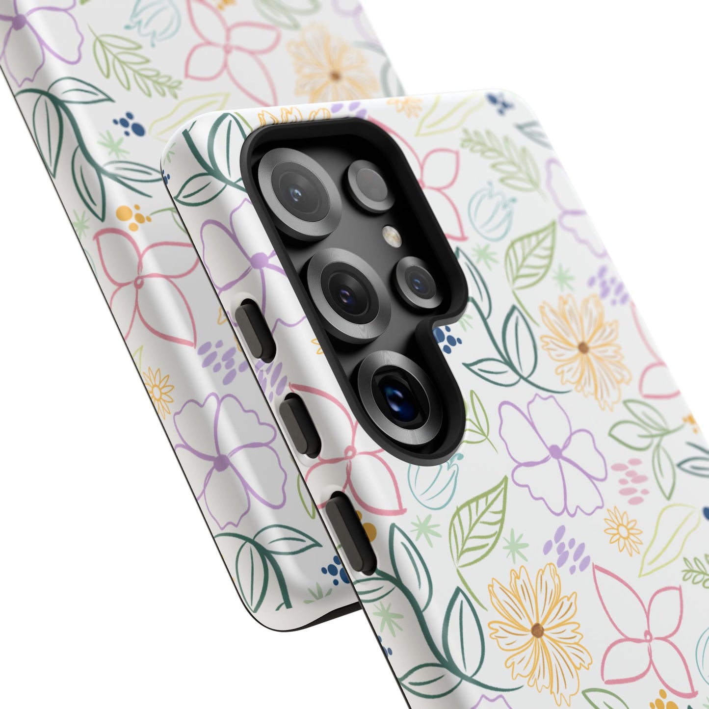Floral Pastel Phone Case — Delicate Garden Pattern for Samsung & iPhone
