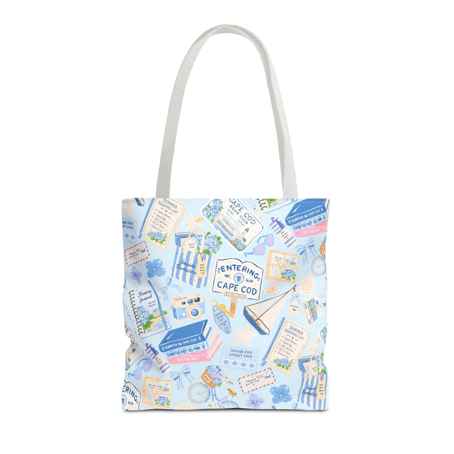 Cape Cod Book Club Tote Bag | AOP All-Over Print Booklover Tote