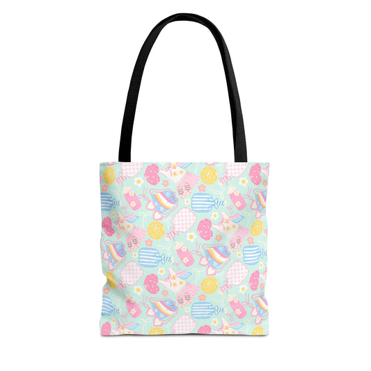 Cute Mint Pickleball Tote Bag — Pickleball Player Beach & Gear Tote