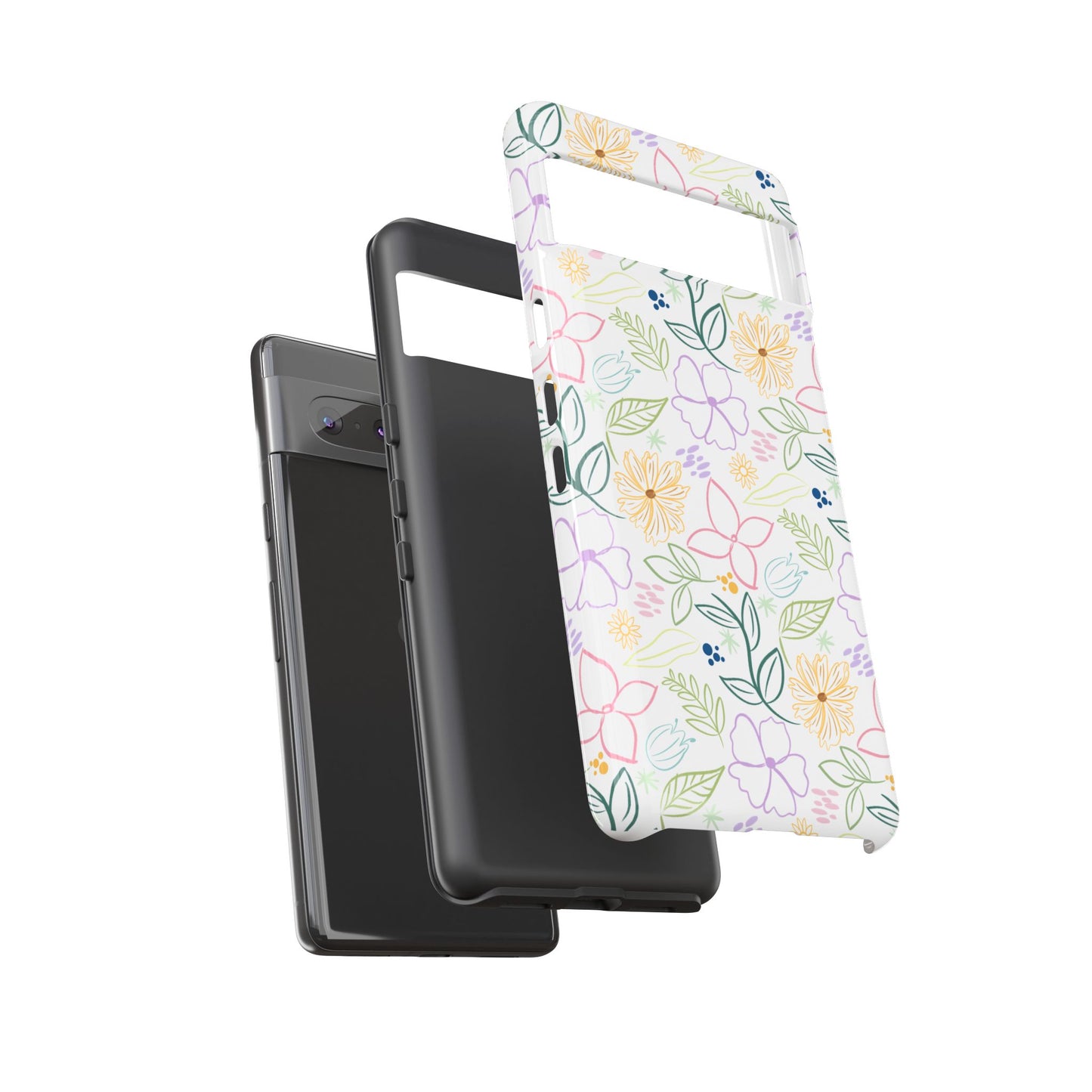 Floral Pastel Phone Case — Delicate Garden Pattern for Samsung & iPhone