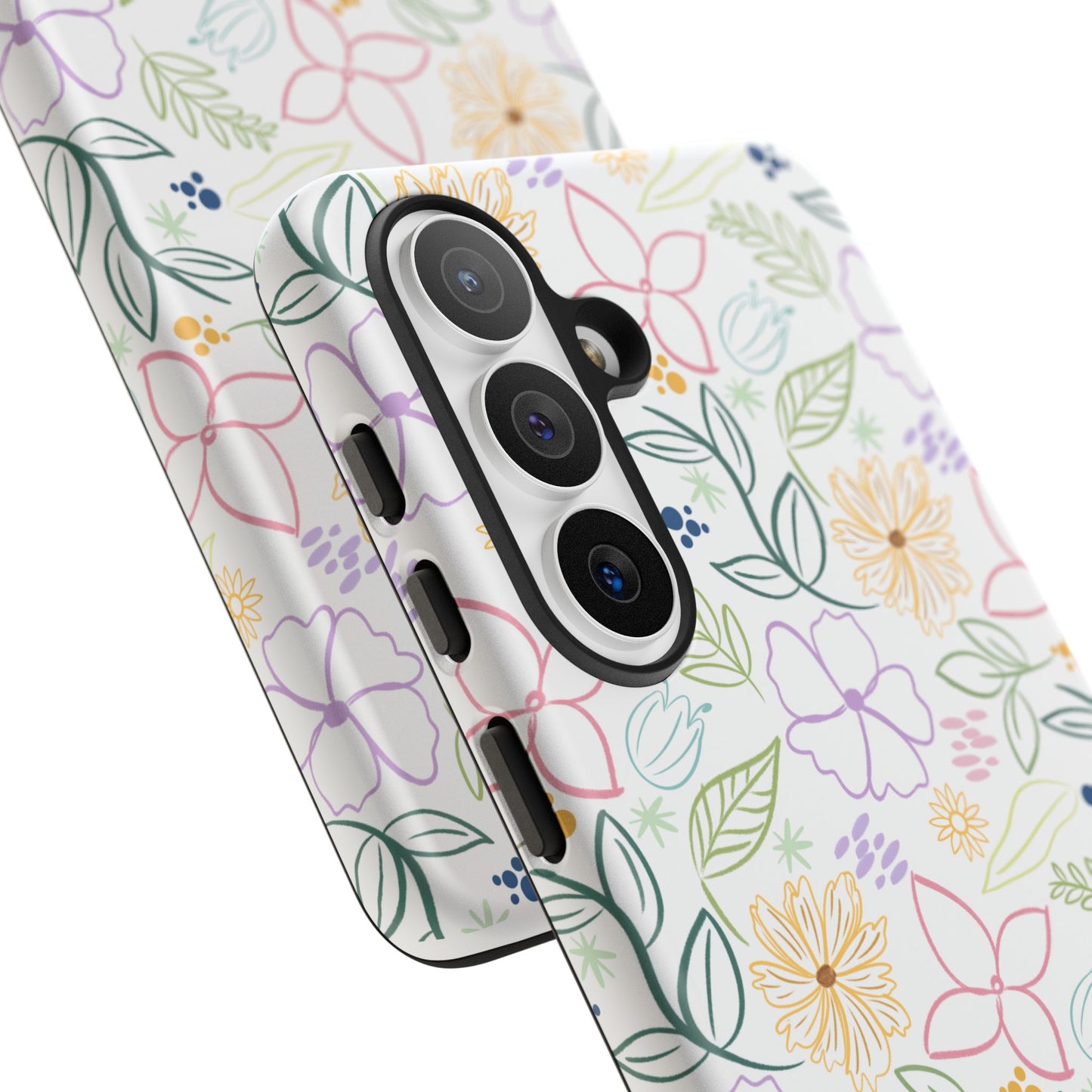 Floral Pastel Phone Case — Delicate Garden Pattern for Samsung & iPhone
