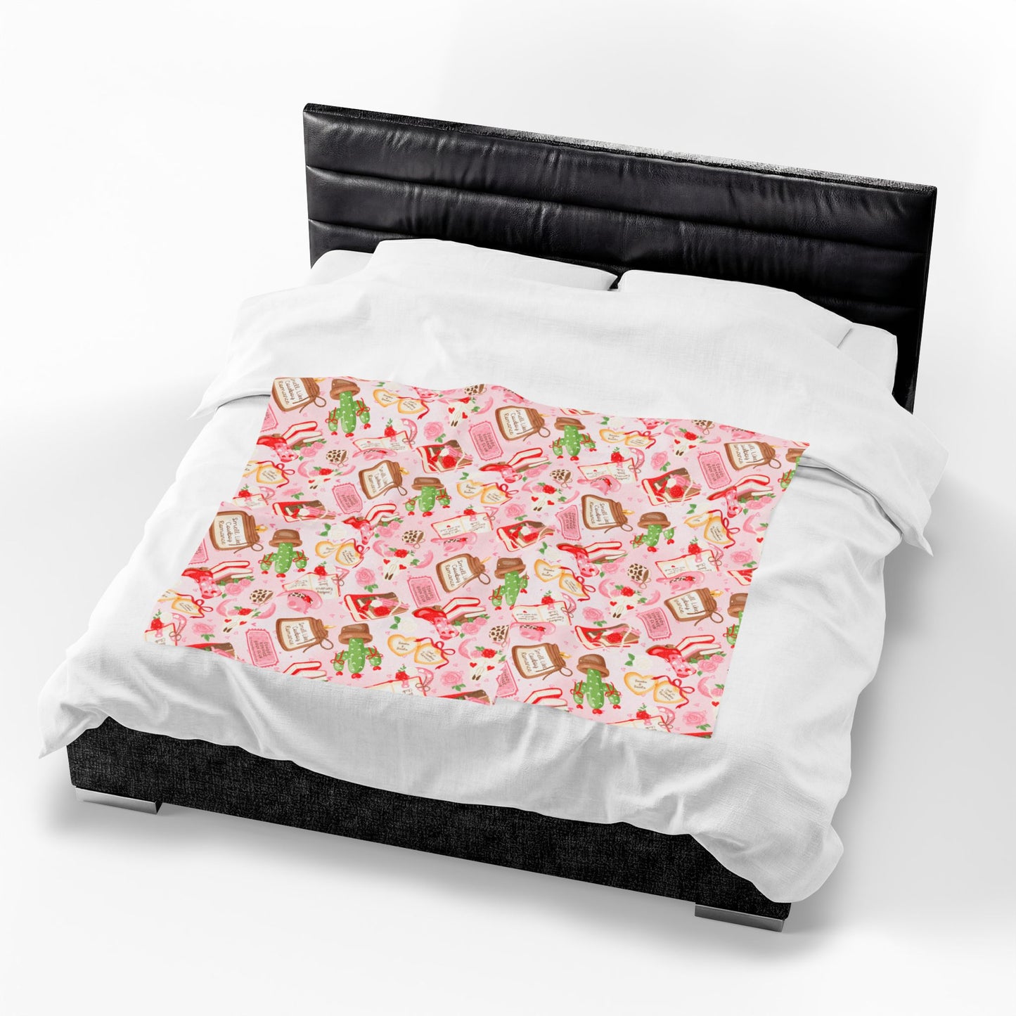 Cowboy Romance Book Velveteen Plush Blanket