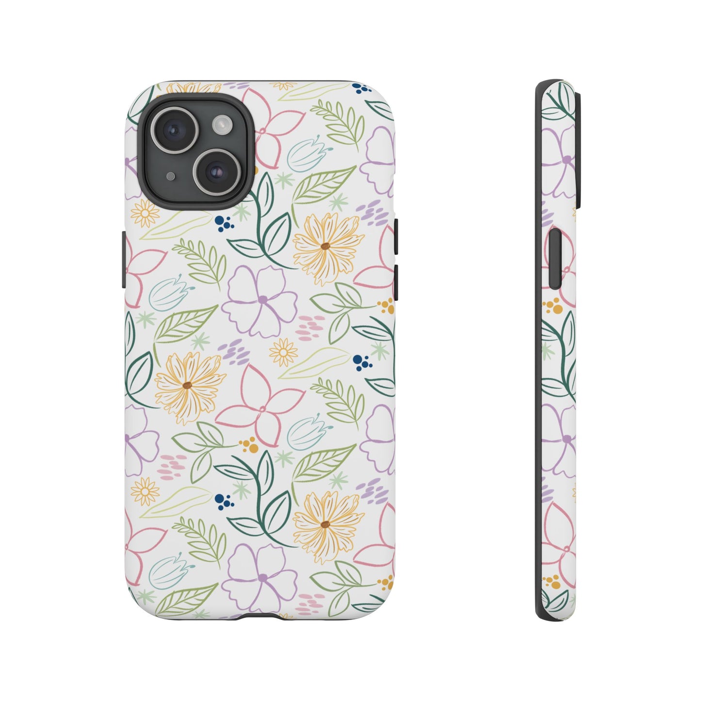 Pastel Floral Pattern Tough Case | Phone Protection, Spring Flowers