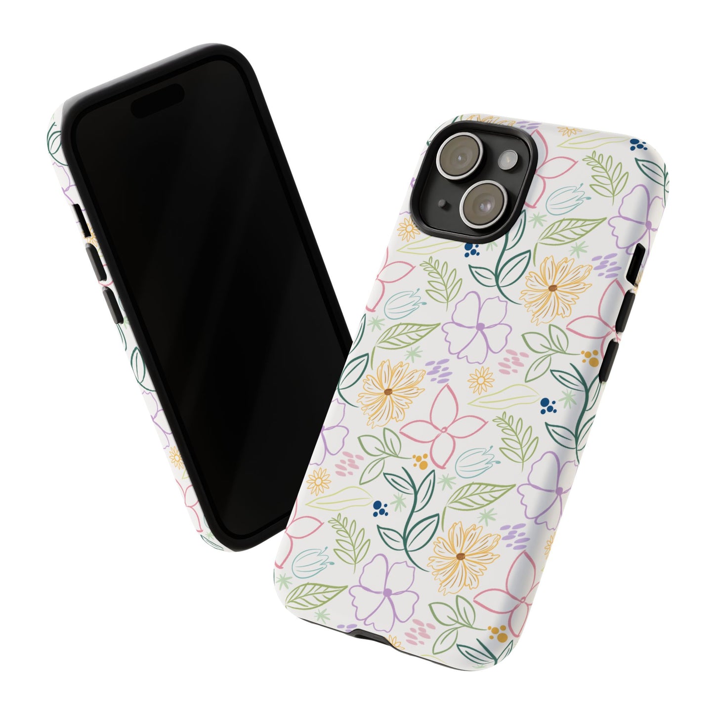 Floral Pastel Phone Case — Delicate Garden Pattern for Samsung & iPhone