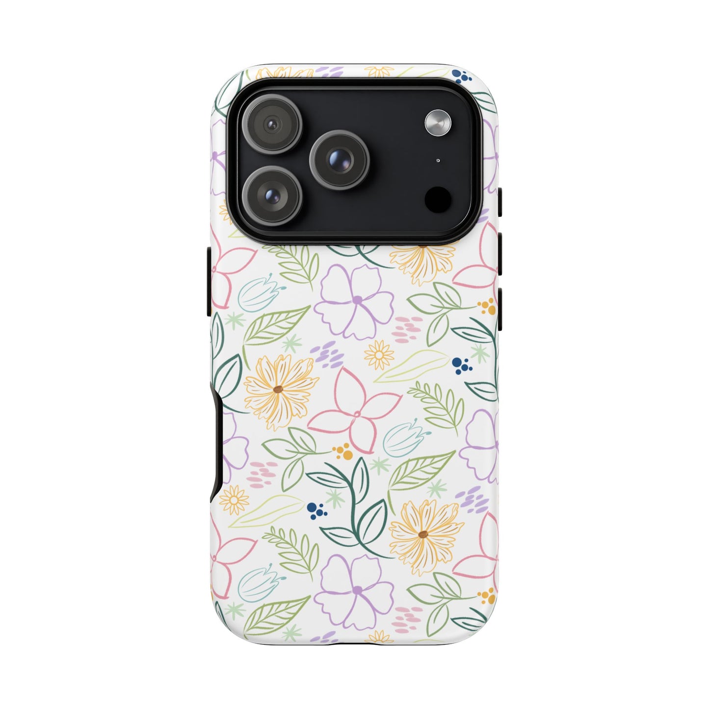 Floral Pastel Phone Case — Delicate Garden Pattern for Samsung & iPhone