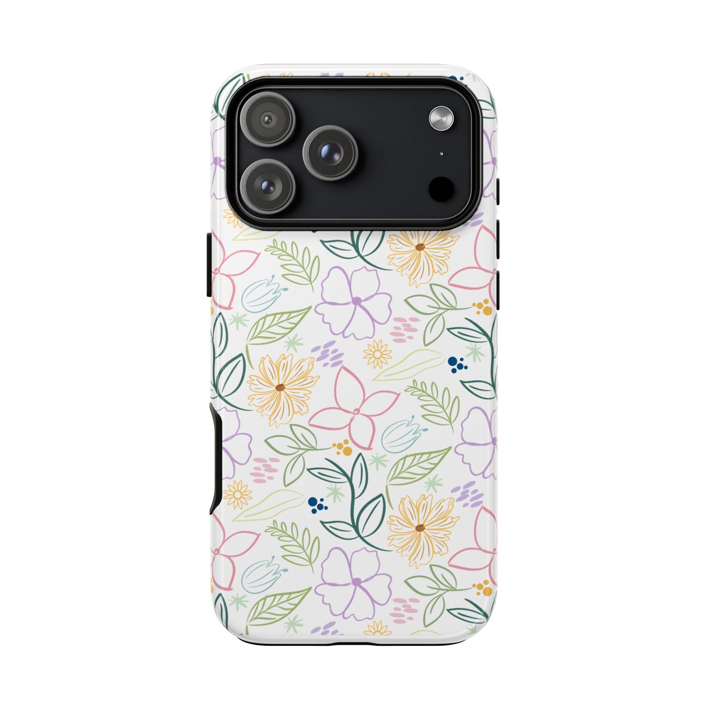 Floral Pastel Phone Case — Delicate Garden Pattern for Samsung & iPhone