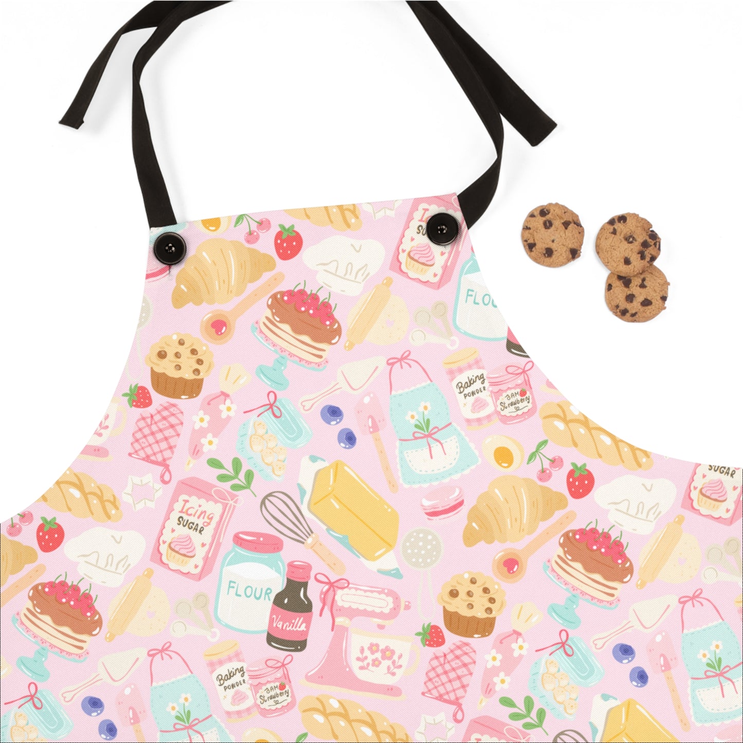 Baking Pattern Apron | Cute Pastries, Mixer, Cookies All-Over Print