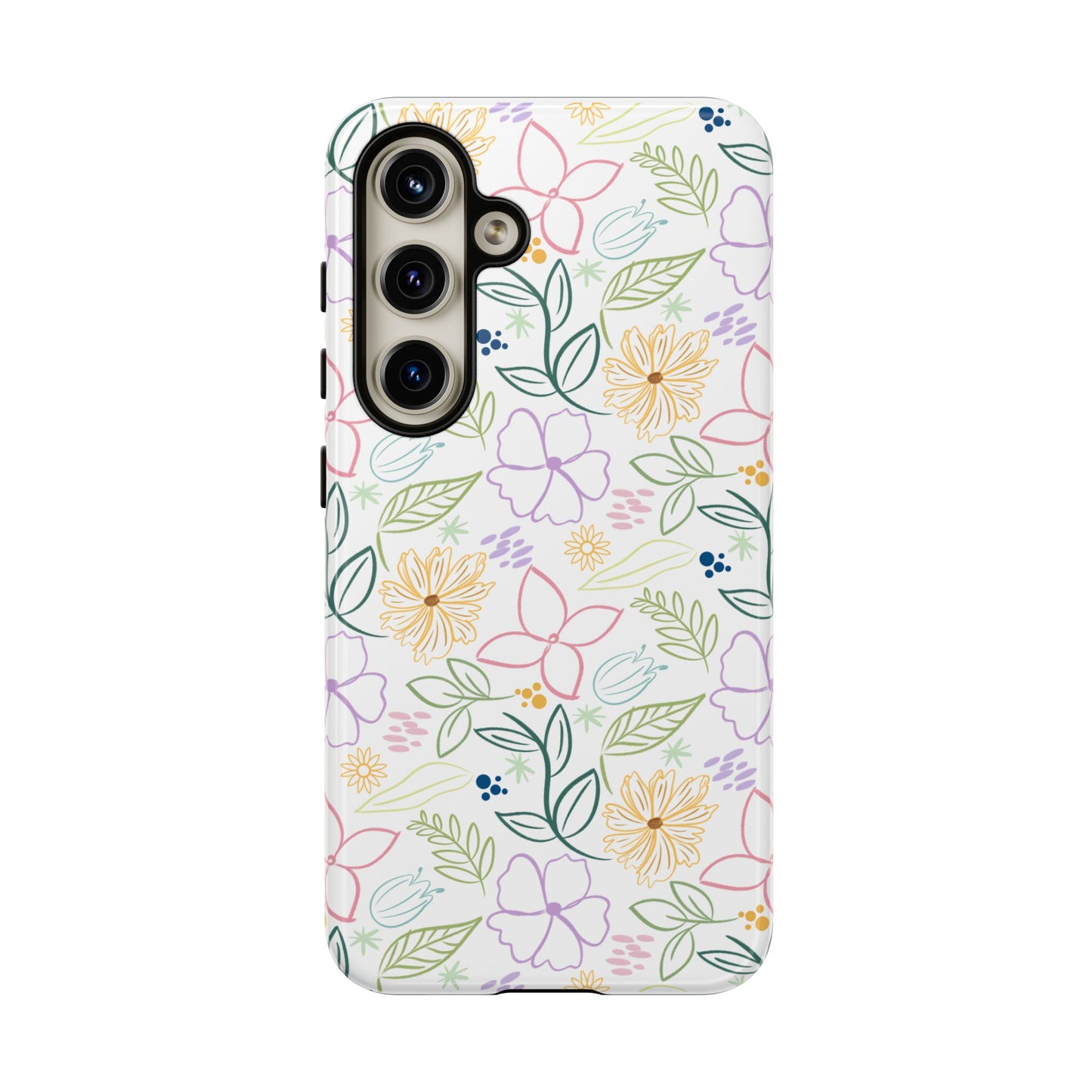 Floral Pastel Phone Case — Delicate Garden Pattern for Samsung & iPhone