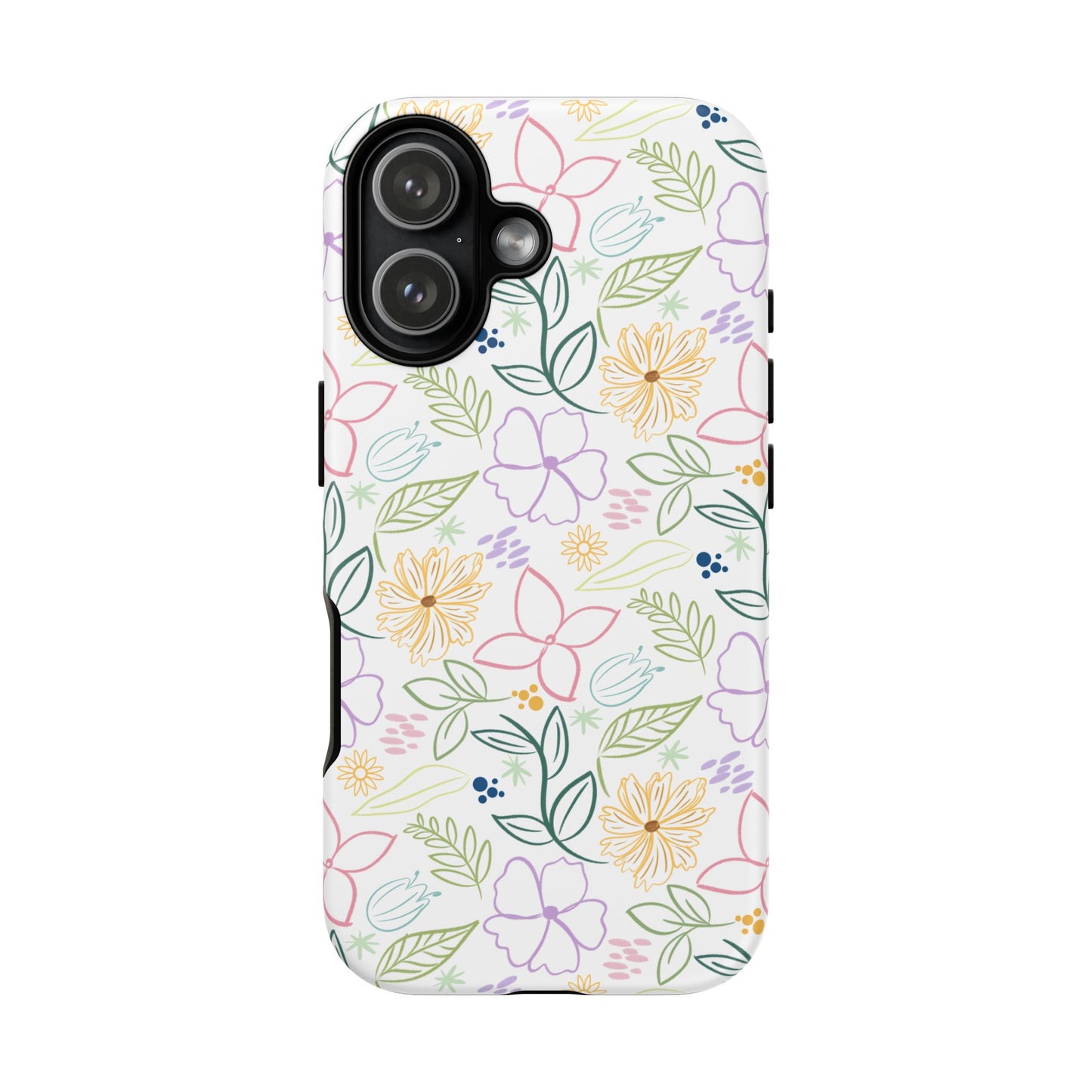 Floral Pastel Phone Case — Delicate Garden Pattern for Samsung & iPhone