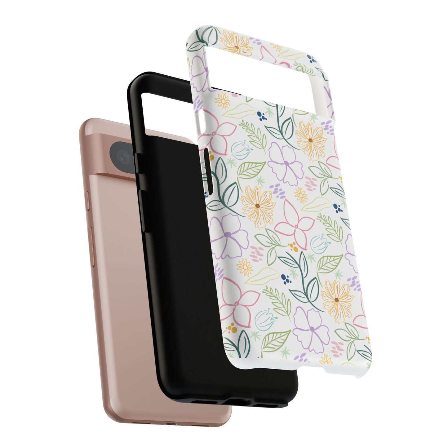 Floral Pastel Phone Case — Delicate Garden Pattern for Samsung & iPhone