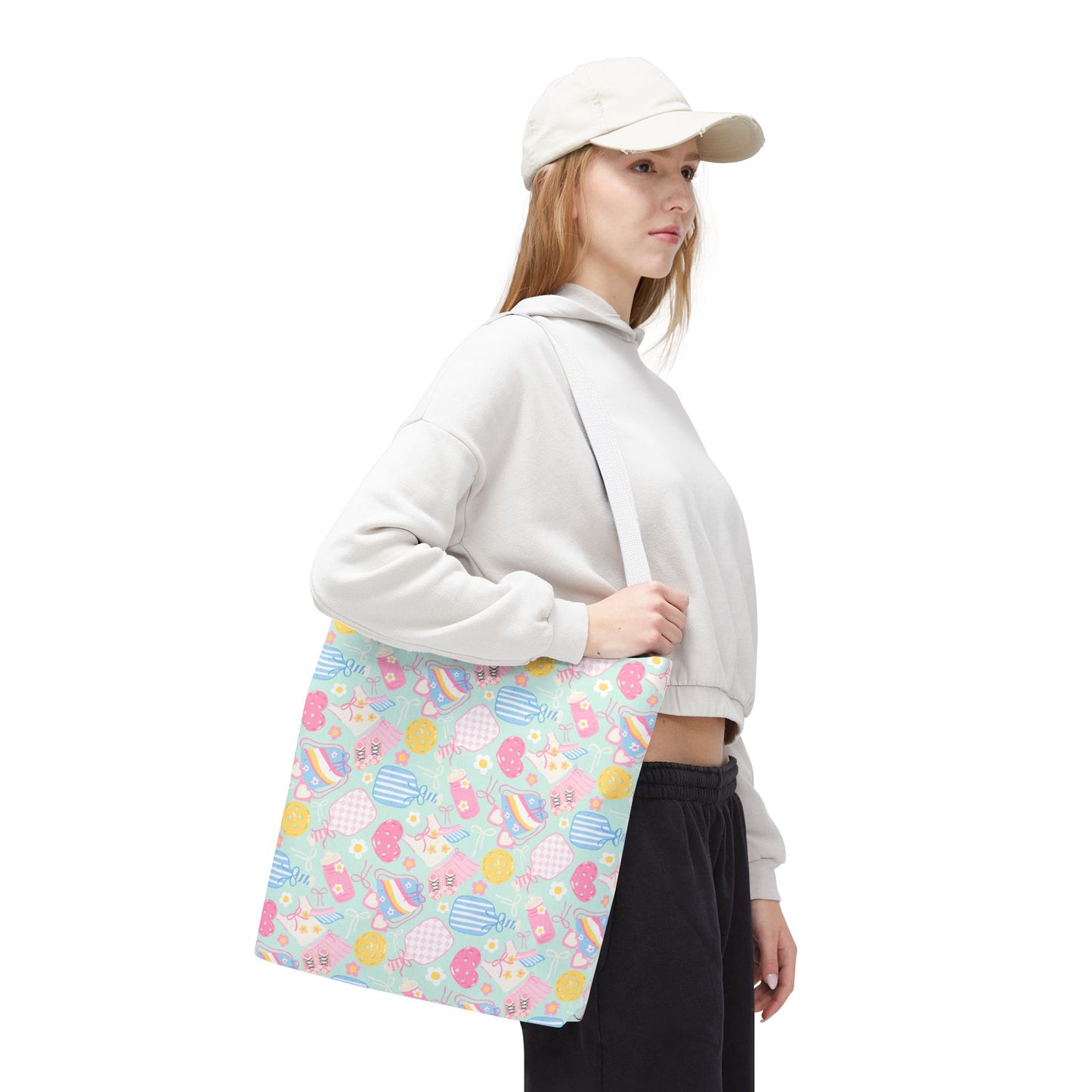 Cute Mint Pickleball Tote Bag — Pickleball Player Beach & Gear Tote