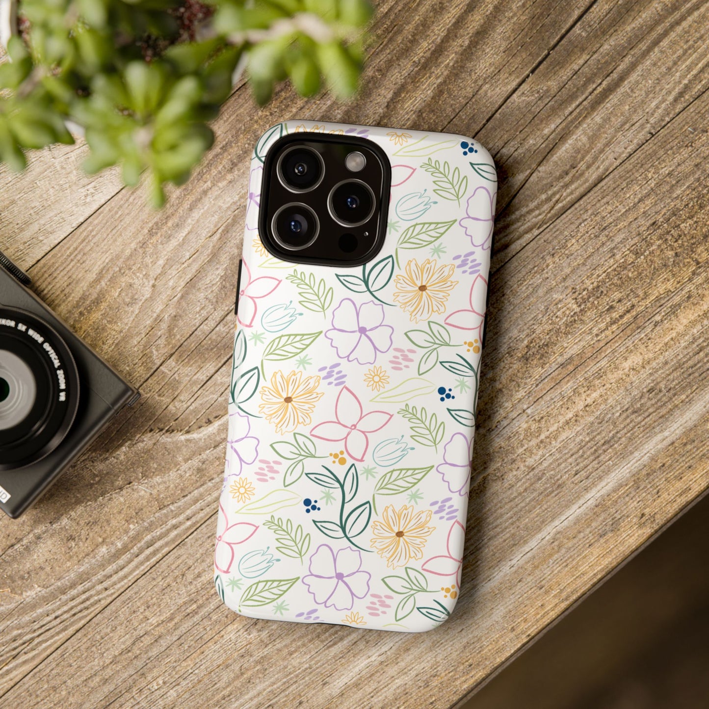 Floral Pastel Phone Case — Delicate Garden Pattern for Samsung & iPhone