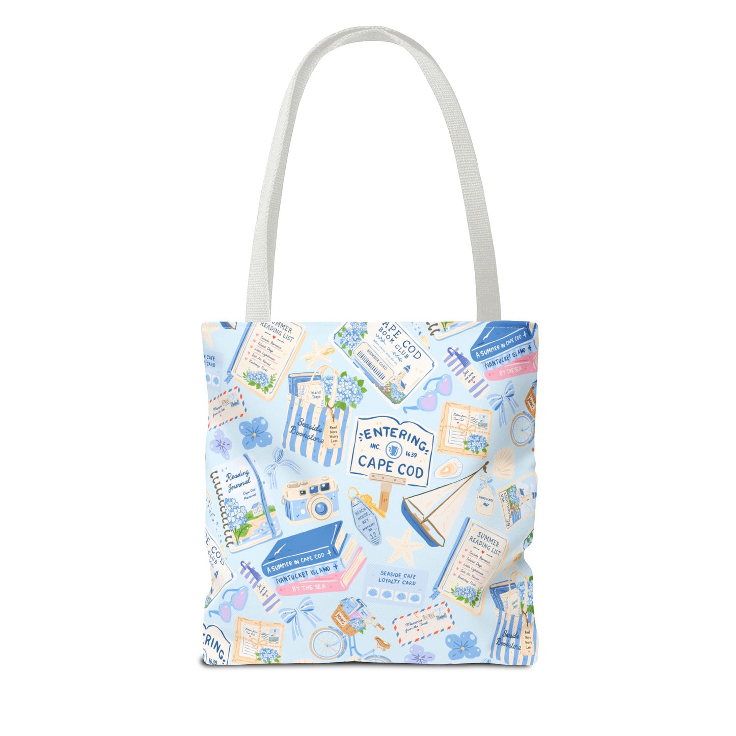 Cape Cod Book Club Tote Bag | AOP All-Over Print Booklover Tote