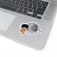 Copy Moon Joy Astronaut and Moon Illustration Kiss-Cut Stickers | Spacecraft Decal