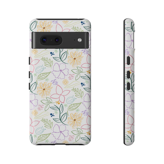 Floral Pastel Phone Case — Delicate Garden Pattern for Samsung & iPhone