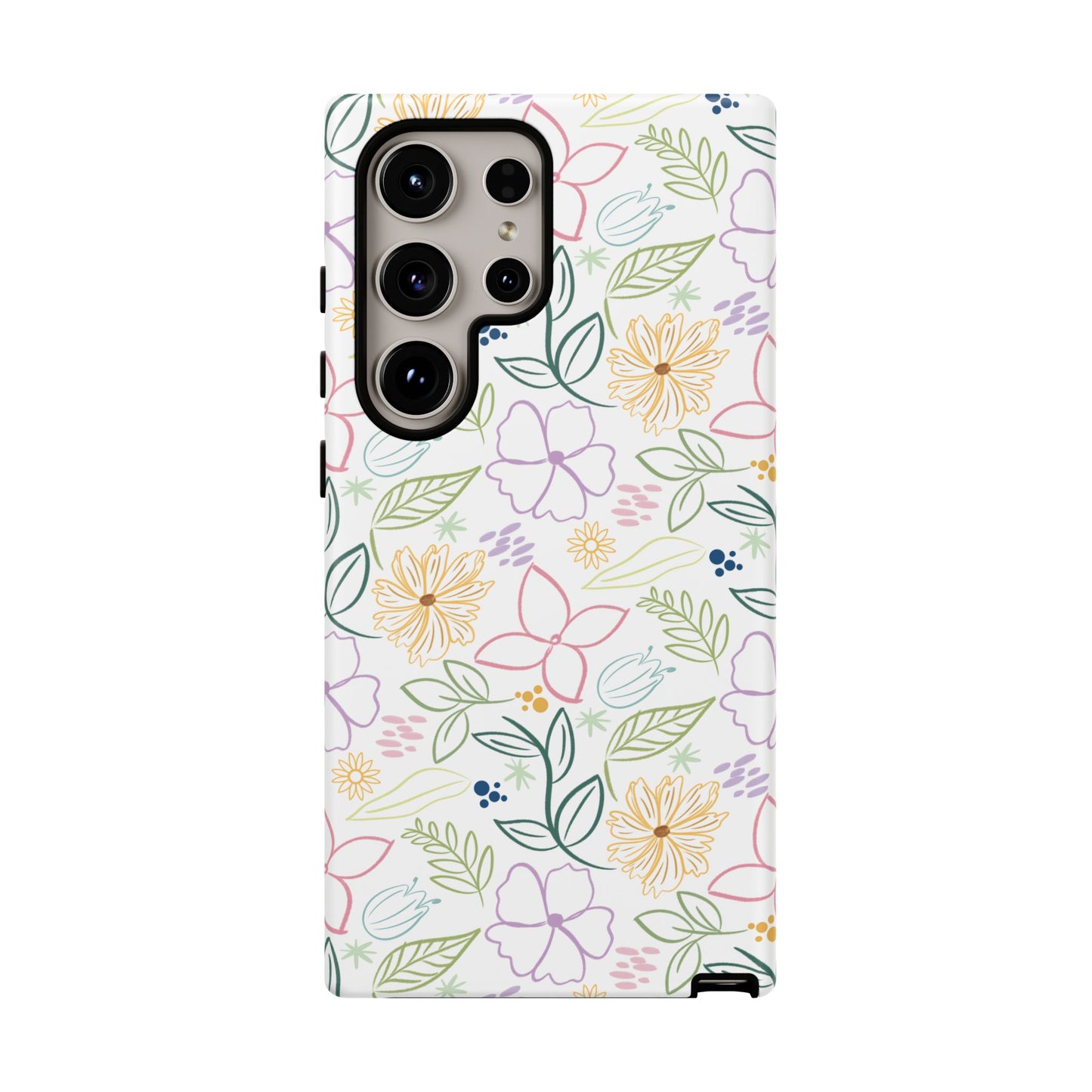 Pastel Floral Pattern Tough Case | Phone Protection, Spring Flowers