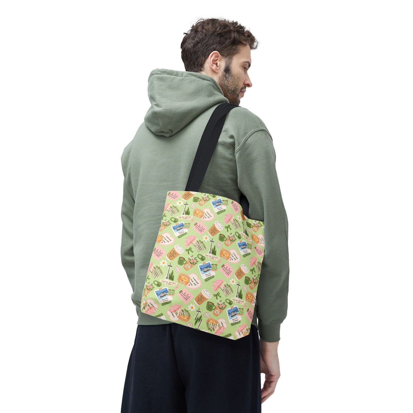 Seattle Coffee Tote Bag | Coffee Seattle Print