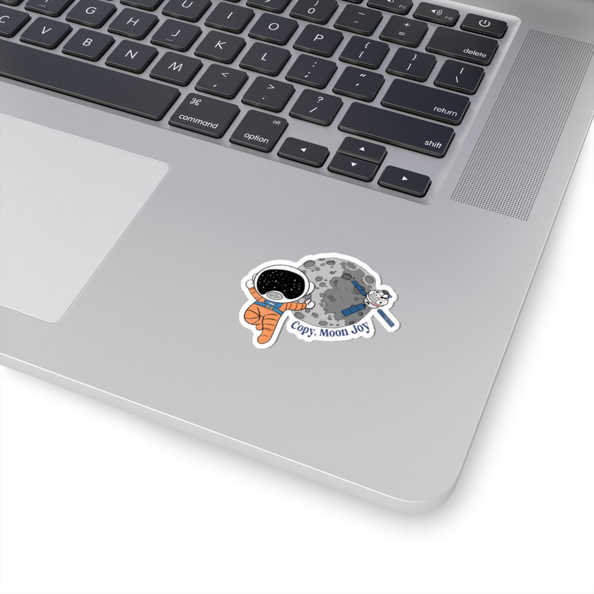 Copy Moon Joy Astronaut and Moon Illustration Kiss-Cut Stickers | Spacecraft Decal