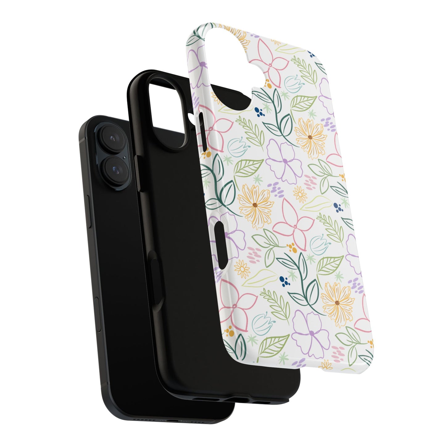 Floral Pastel Phone Case — Delicate Garden Pattern for Samsung & iPhone