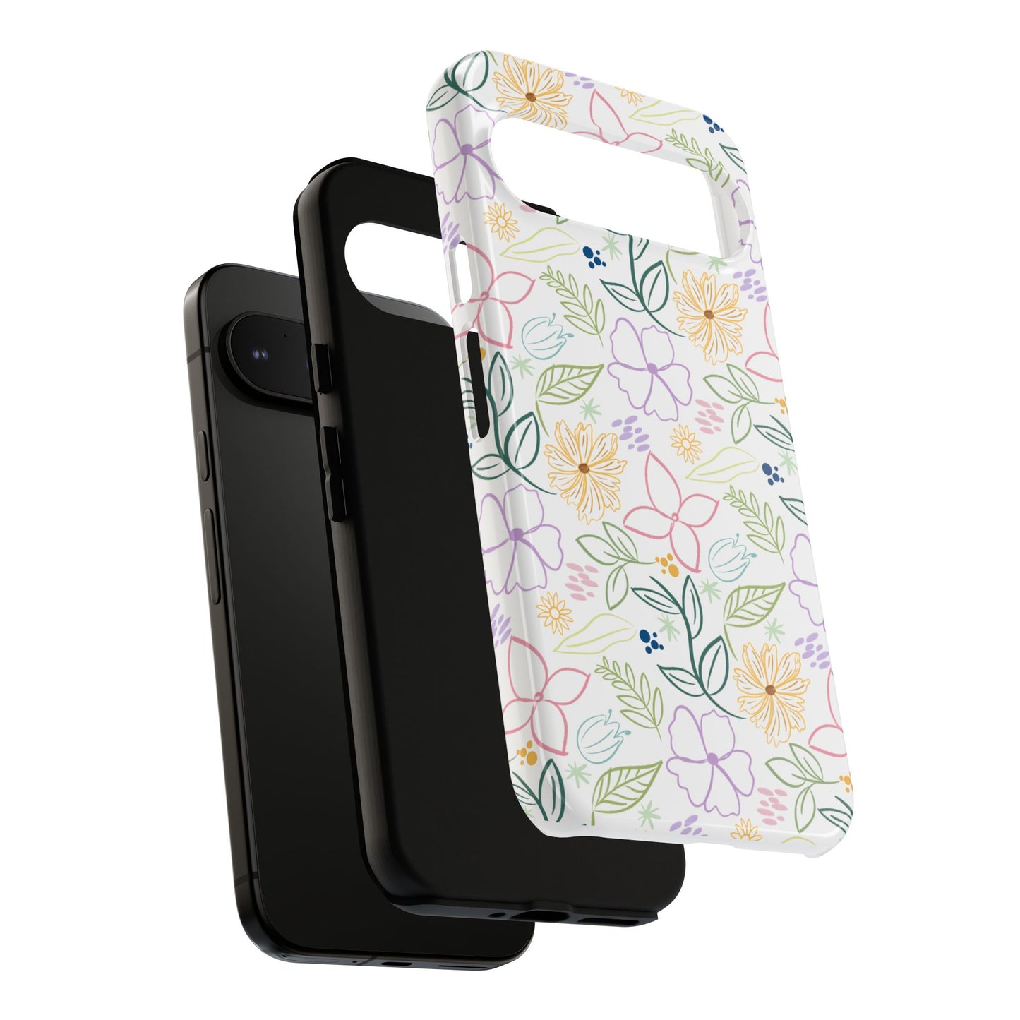 Floral Pastel Phone Case — Delicate Garden Pattern for Samsung & iPhone