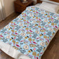 Coffee and Pastries Pattern Velveteen Plush Blanket | Stars Hollow Gilmore Girls Inspired
