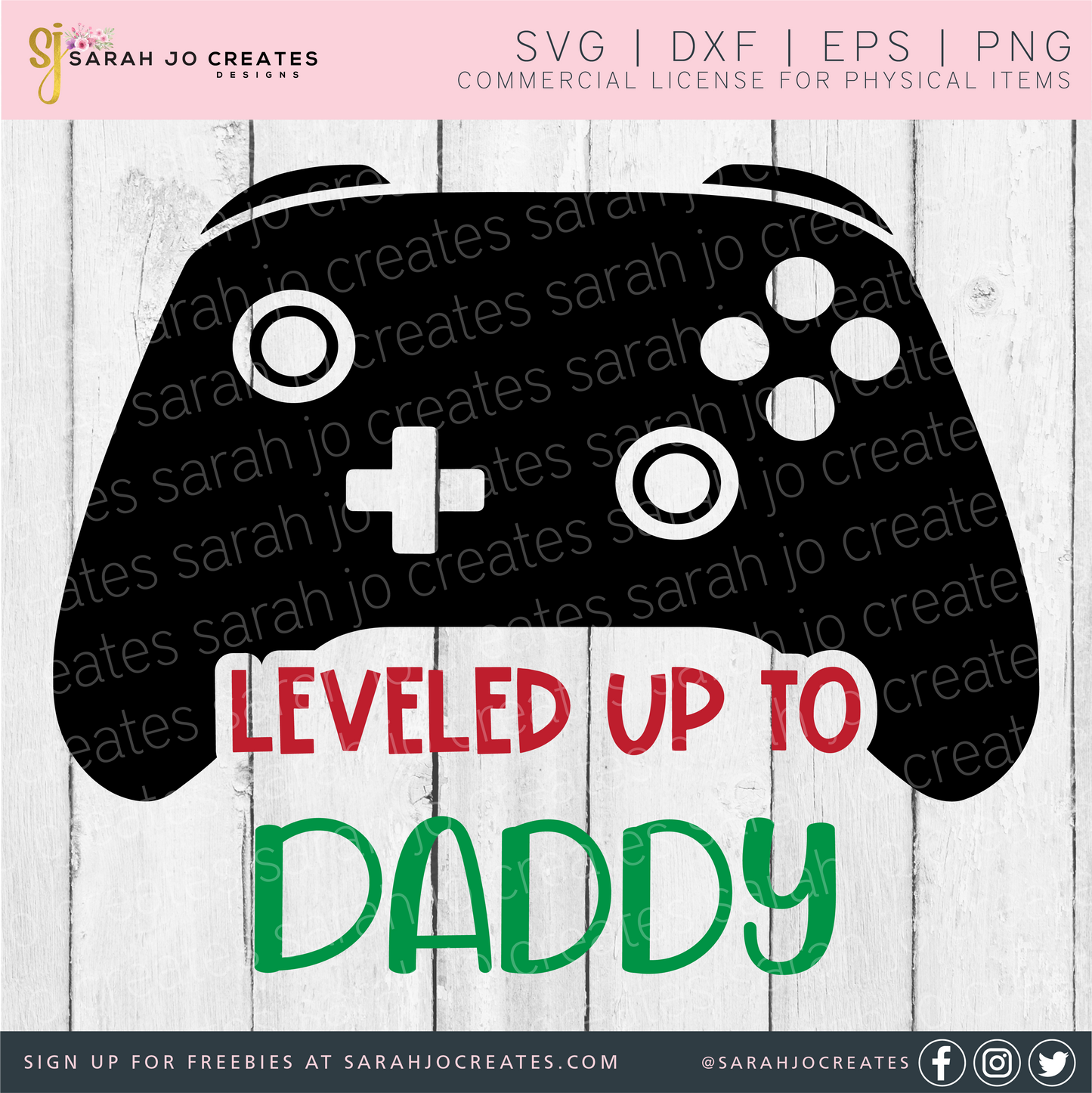 Leveled Up To Daddy SVG