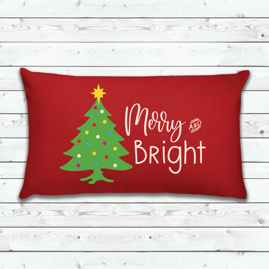 Merry And Bright with Ornaments SVG