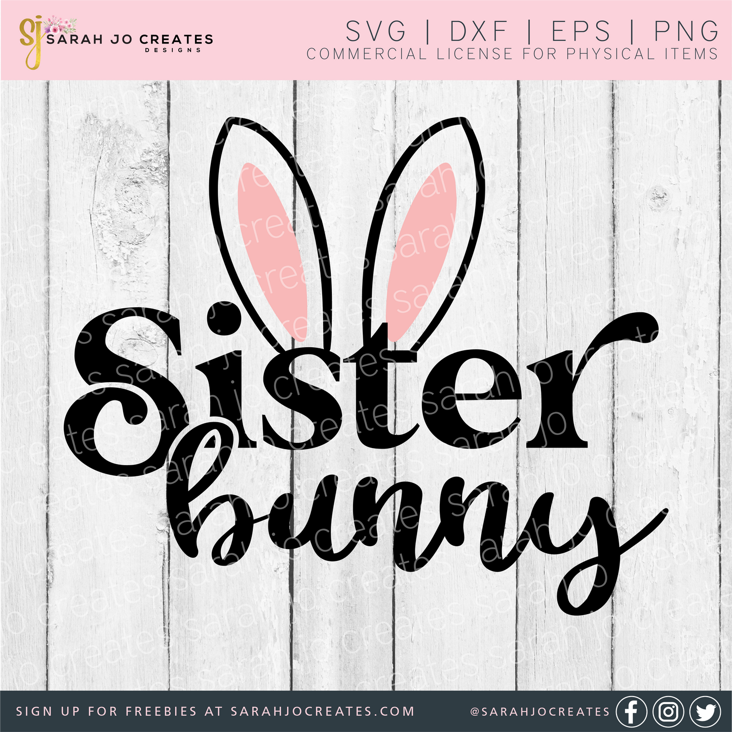 Sister Bunny SVG