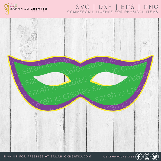 Mardi Gras Mask SVG