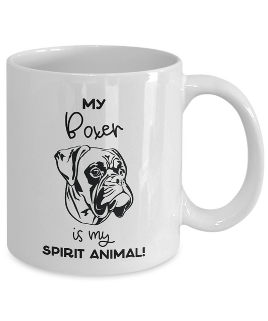 My Boxer Is My Spirit Animal Mug