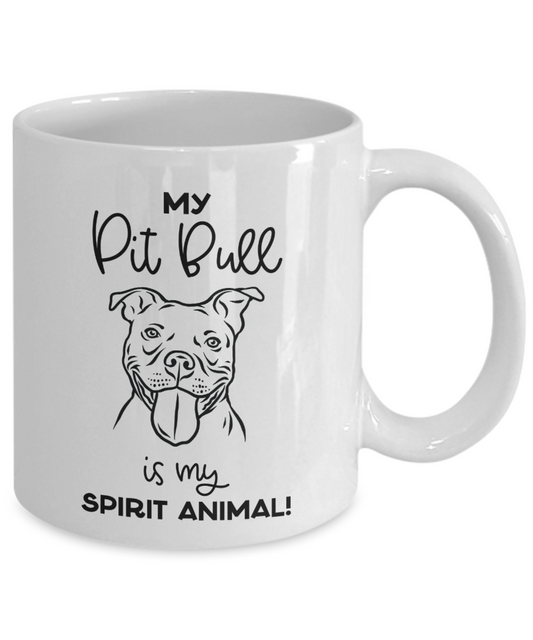 My Pit Bull Is My Spirit Animal Mug