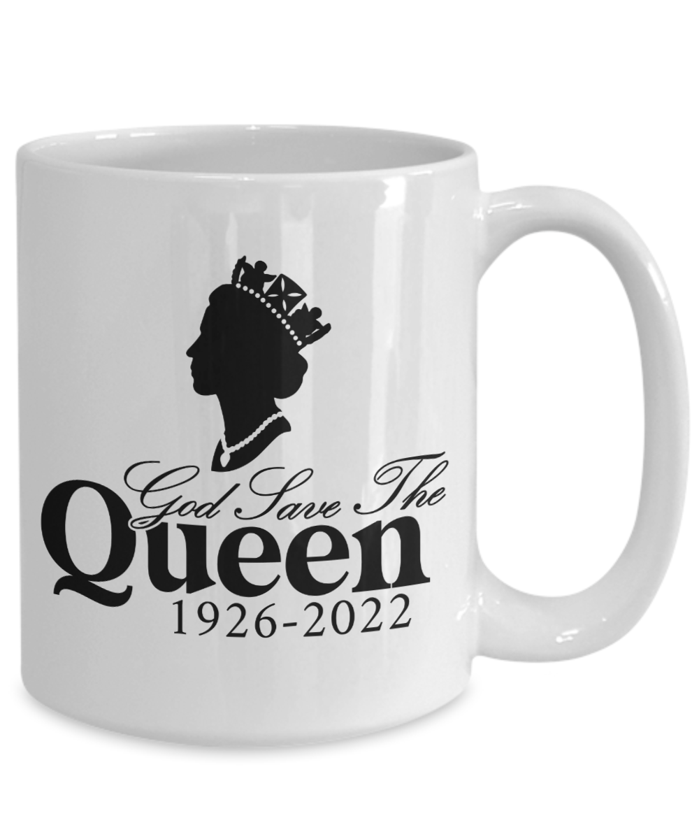 RIP Queen Elizabeth Mug, God Save The Queen Mug