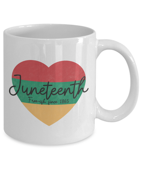 Juneteenth Heart Mug