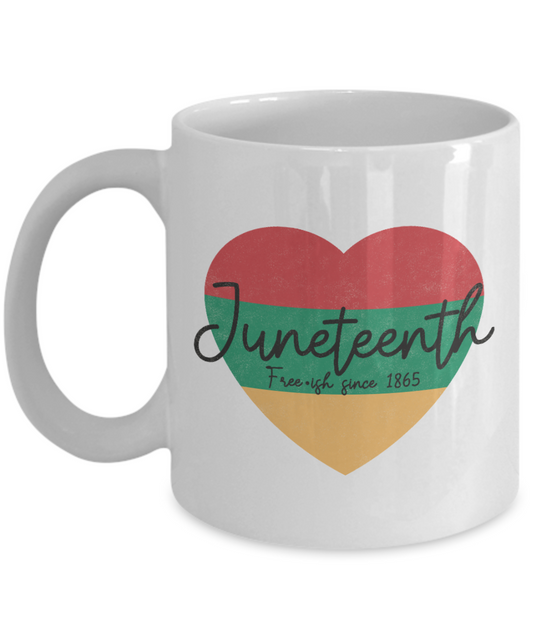 Juneteenth Heart Mug